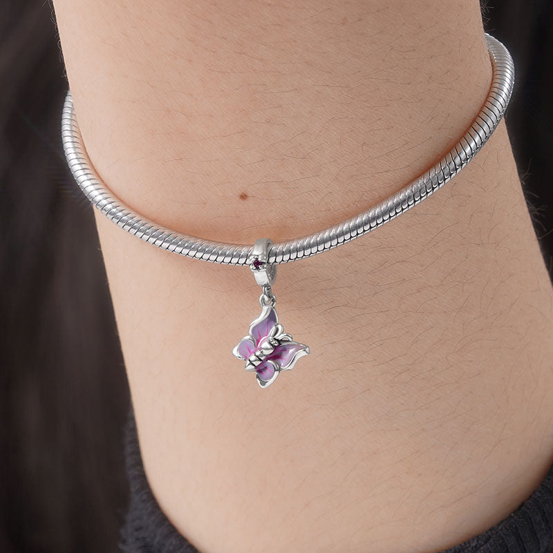 Butterfly Pendant Dangle Charm Sterling Silver_3
