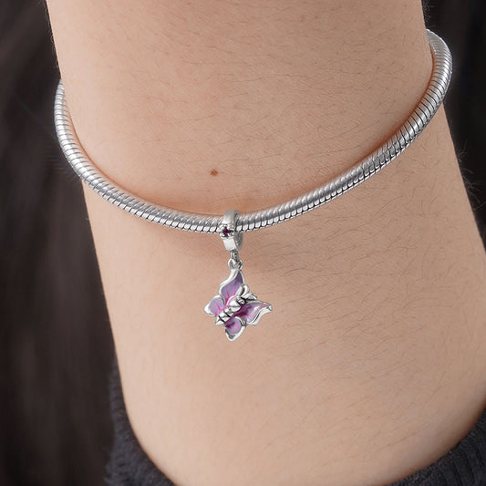 Butterfly Pendant Dangle Charm Sterling Silver_3
