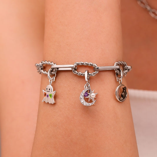 Gnoce Birthstone Moon Star Clasp Clusters Charm_6