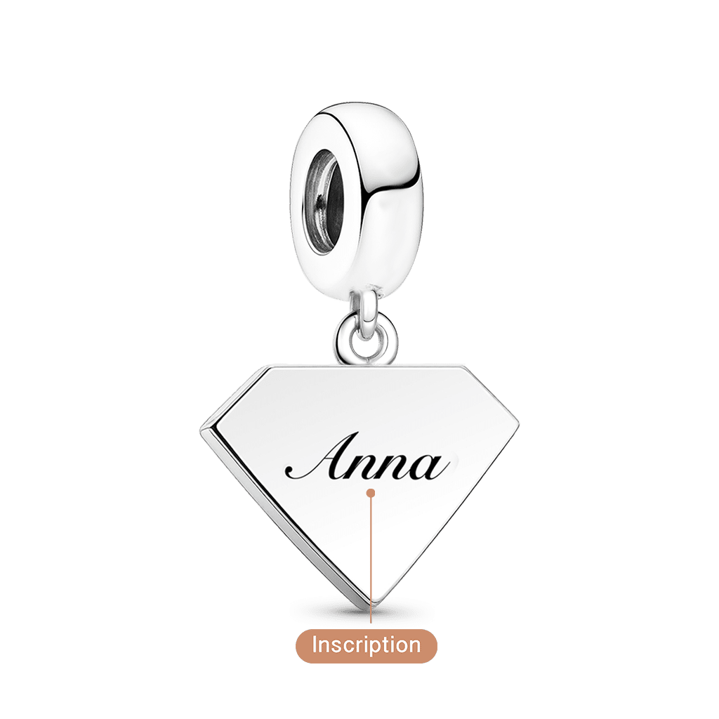 Gnoce Super Mom Engravable Birthstone Pendant Dangle Charm_5
