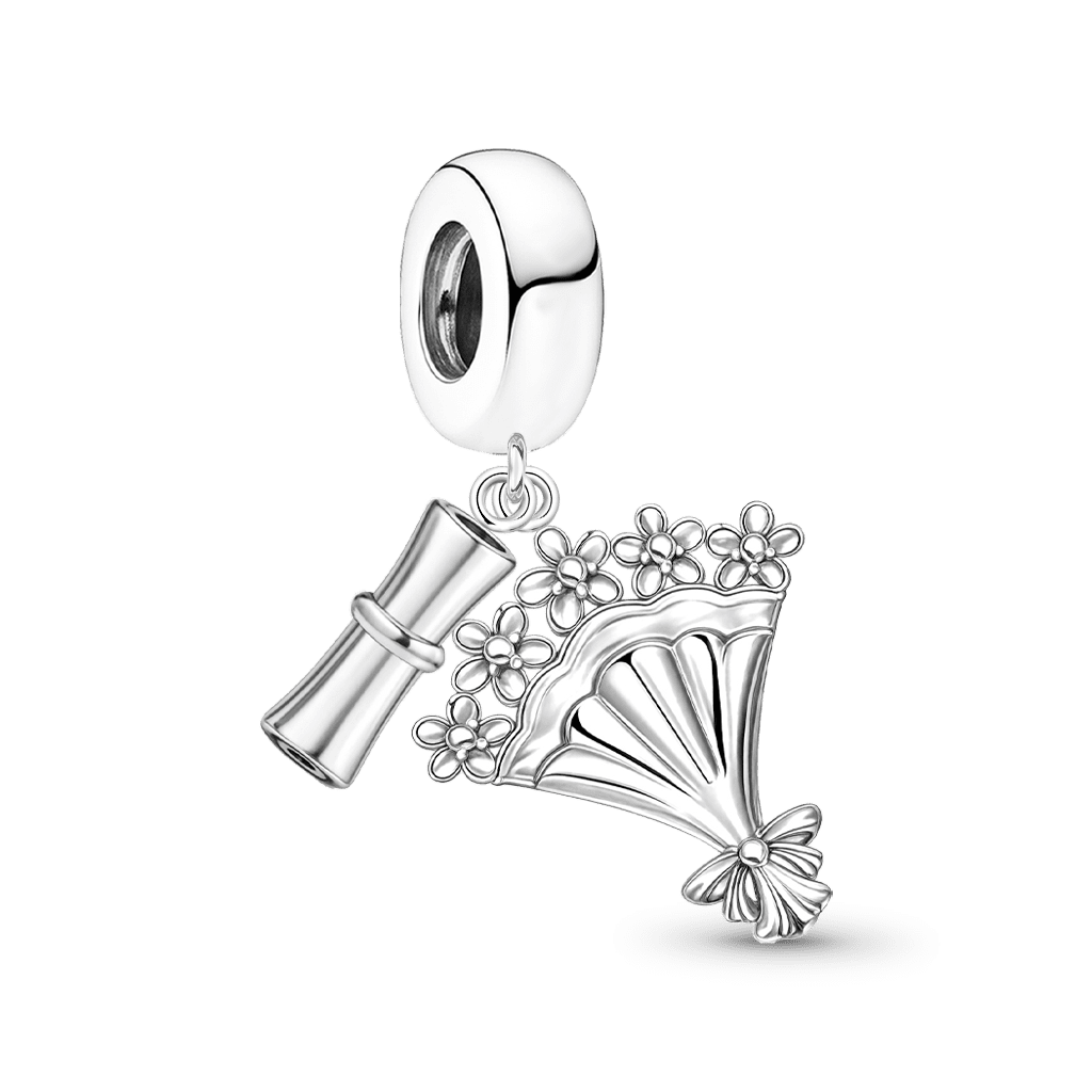 Gnoce Graduation Season Bouquet & Diploma Pendant Dangle Charm_5