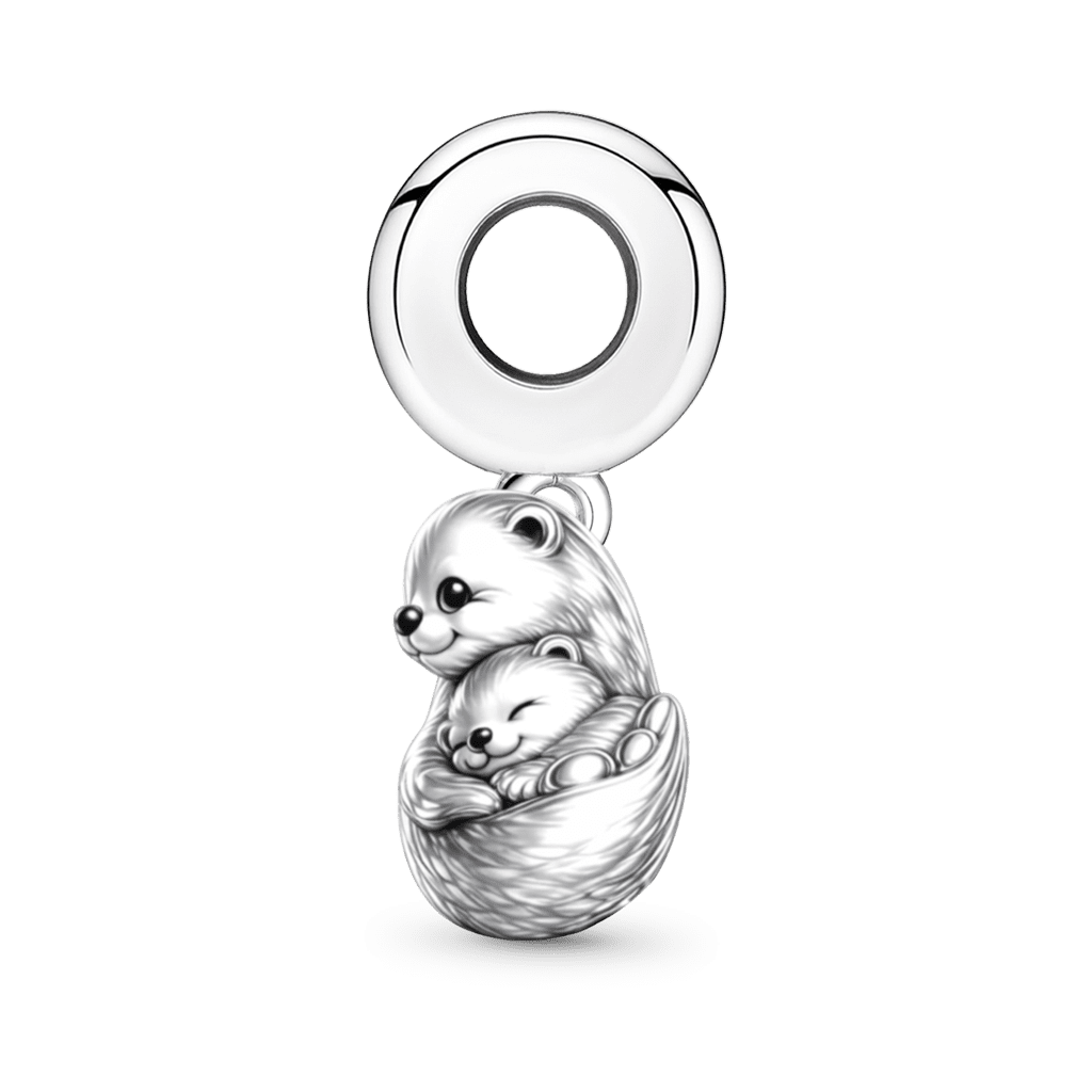 Gnoce Otter Embraces Baby Pendant Dangle Charm_6