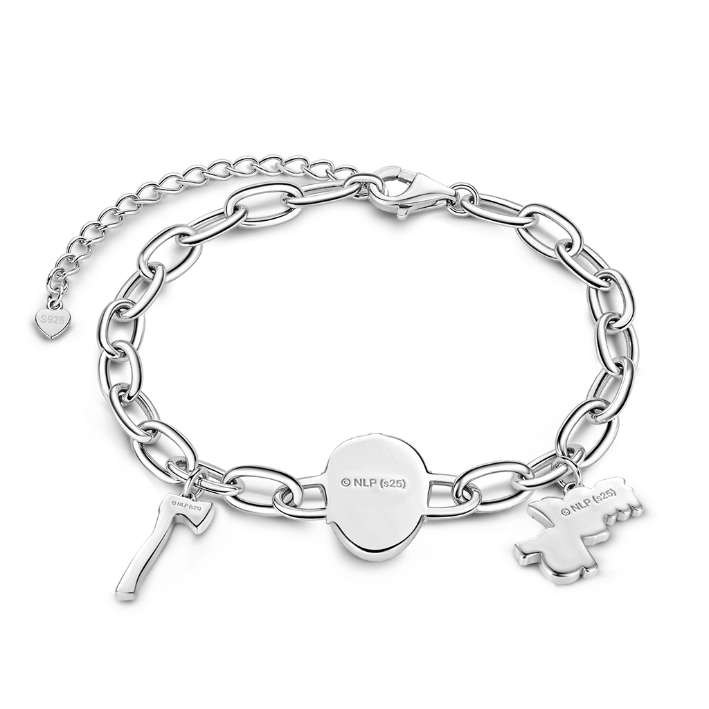 Gnoce Jason Mask, Axe & Logo Chain Bracelet_4