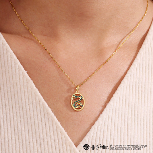 Gnoce Harry Potter Slytherin Snake Necklace_2