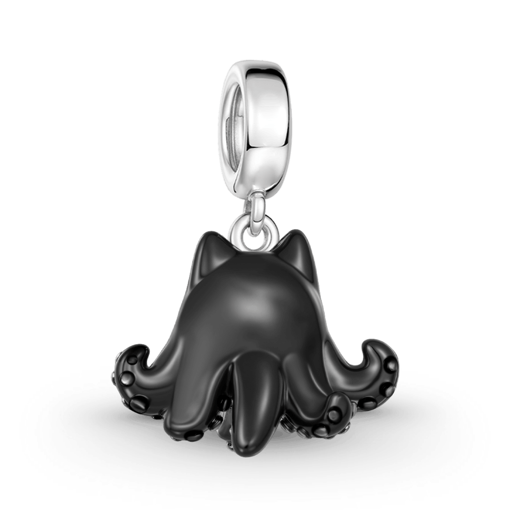 Gnoce Cute Black Octopus Cat Charm_5