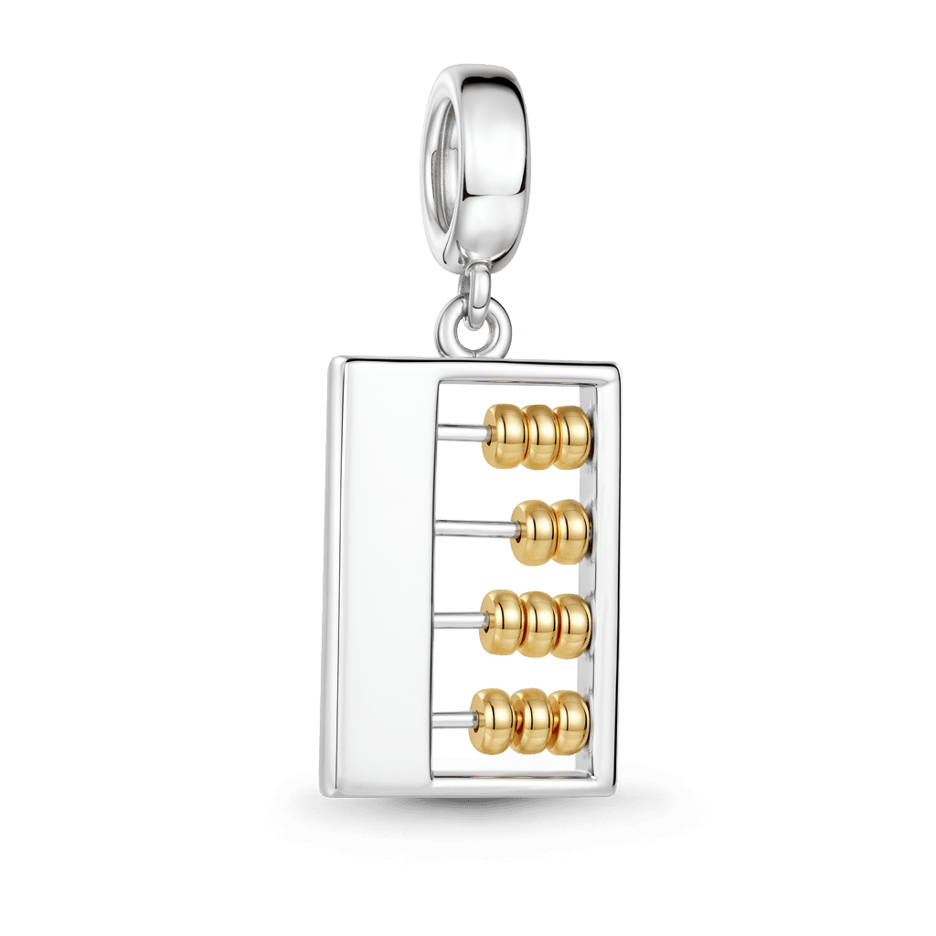 Gnoce Abacus Charm Platinum-plated Silver Blend_6
