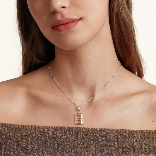 Gnoce Abacus Charm Platinum-plated Silver Blend_3