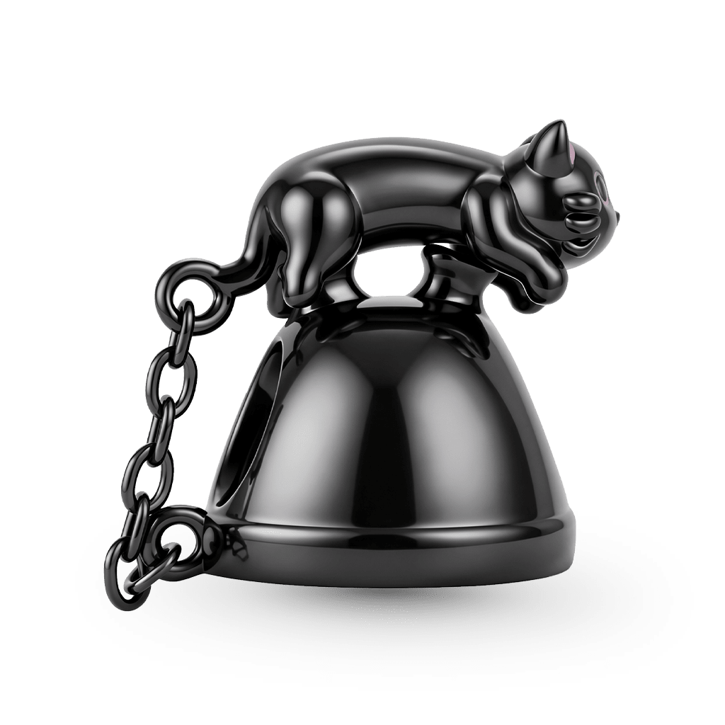 Gnoce Black Cat Telephone Removable Charm_7