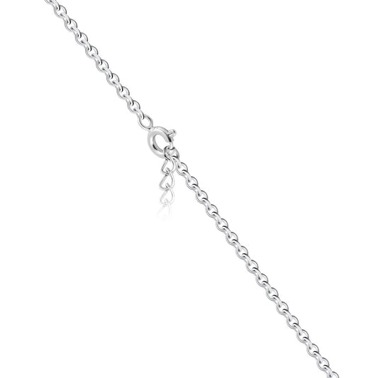 Gnoce "Chain of Love"With 925 Sterling Silver Will Sparkle And Shine With Every Turn ,Can Adding A Pendant Or Charm Cable Chain Silver Neckalce for Smeone Special_2