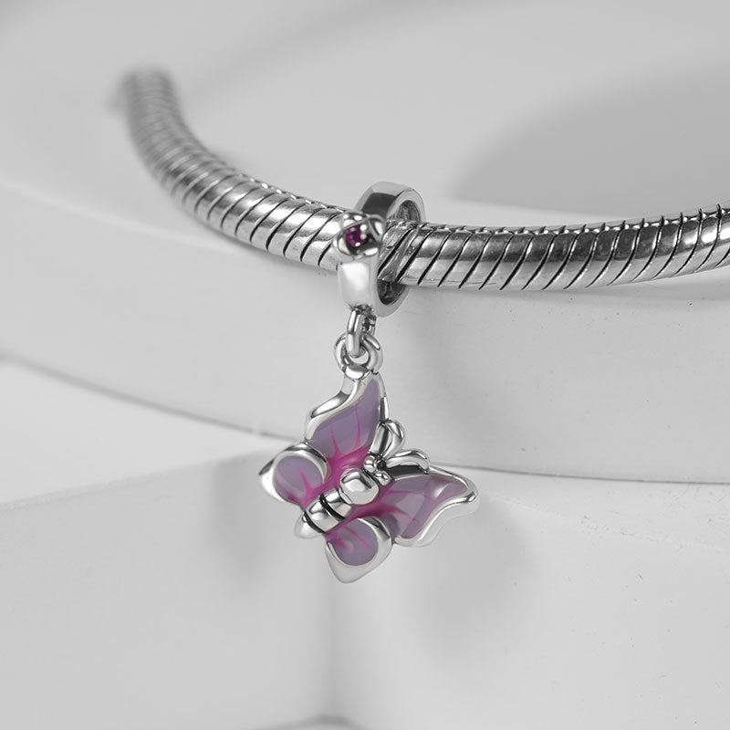 Butterfly Pendant Dangle Charm Sterling Silver_2