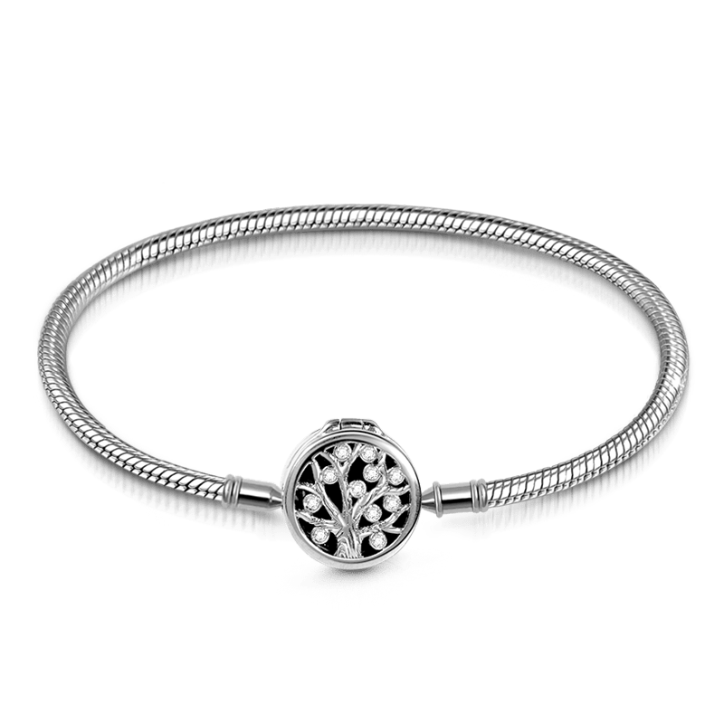 Gnoce Essential Oil Diffuser Bracelet Platinum-plated Silver Blend_1