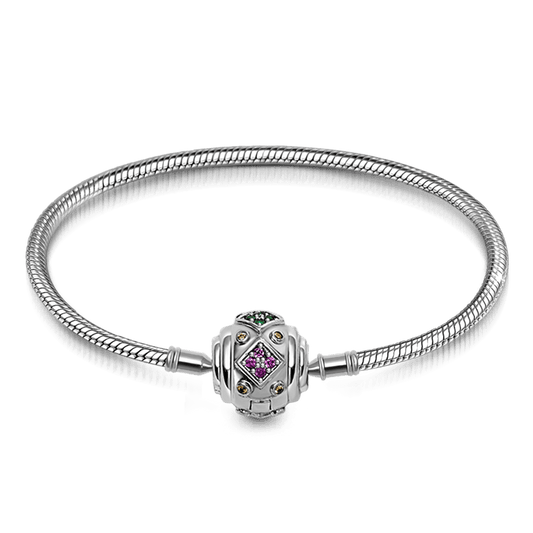 Gnoce Multi Color CZ Bracelet Platinum-plated Silver Blend_1