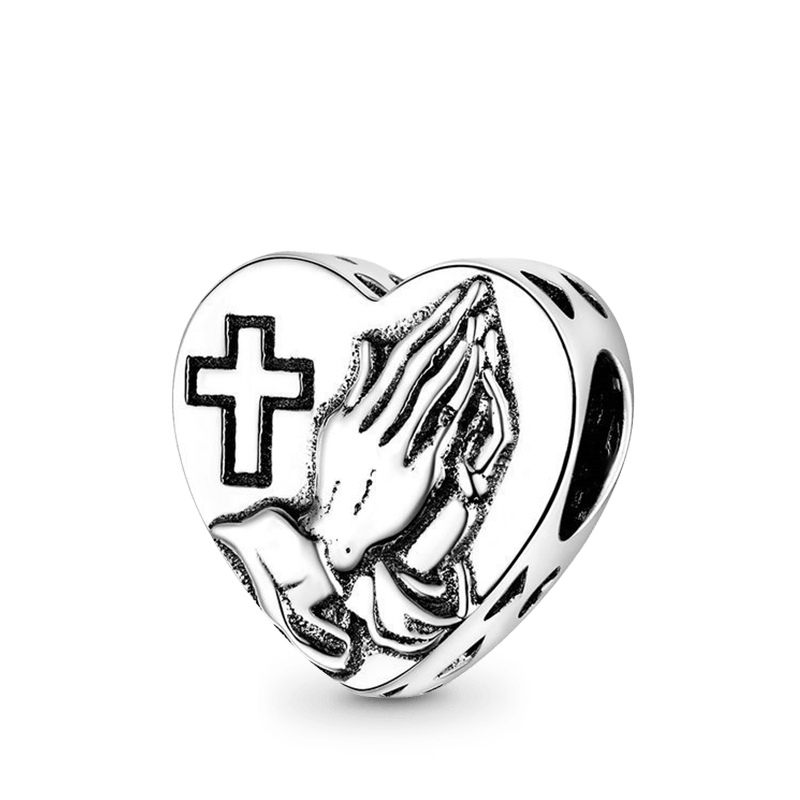 Pray & Love Charm Bead Sterling Silver_1