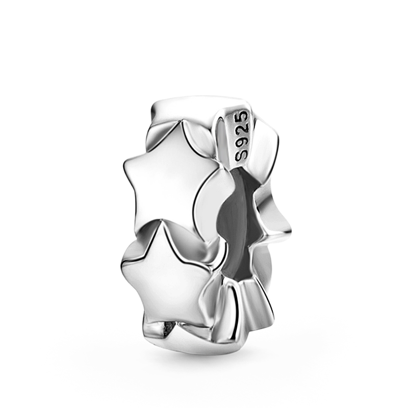 Bling Star Stopper for Charm Bracelets 925 Sterling Silver_1