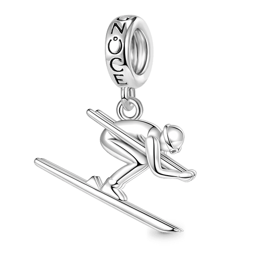 Gnoce Skiing Wonderful Journey Pendant Dangle Charm_1