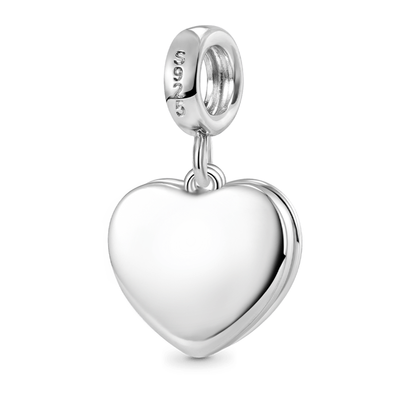 Gnoce "Little Sister" Heart Double Pendant Dangle Charm_2