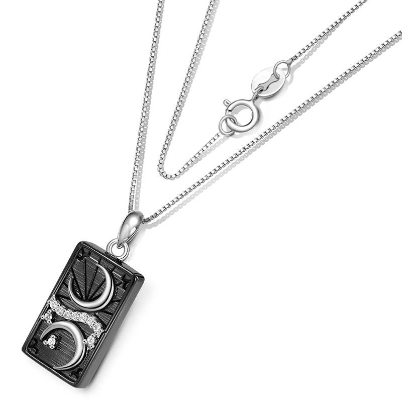 Gnoce "the Moon" Tarot Necklace_3