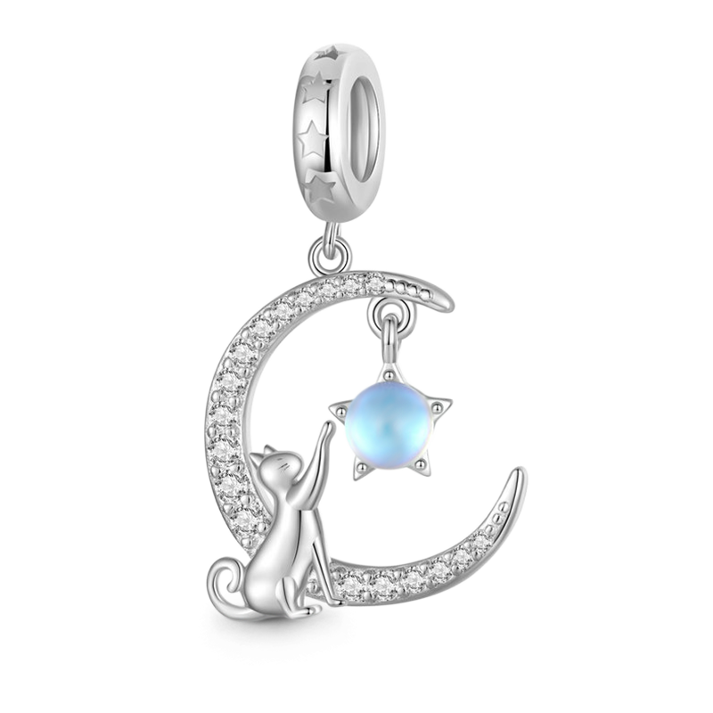 Gnoce Moon&Cat Pendant Dangle Charm_1