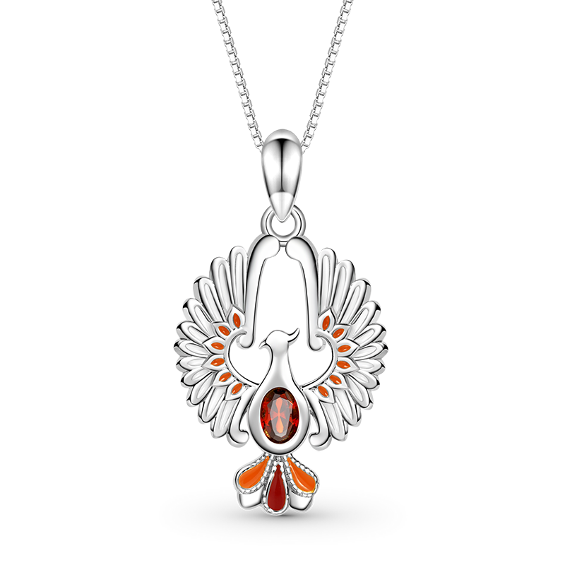 Gnoce Sparkling Phoenix Necklace_1