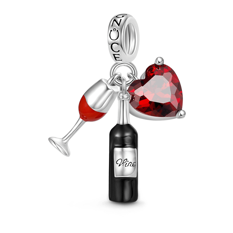 Gnoce Wine Cup Love Triple Pendant Dangle Charm_1