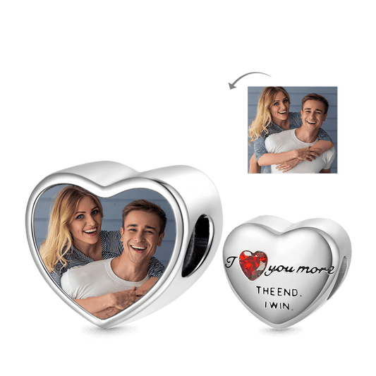 Gnoce Eternal Love Heart Personalized Photo Charm_1