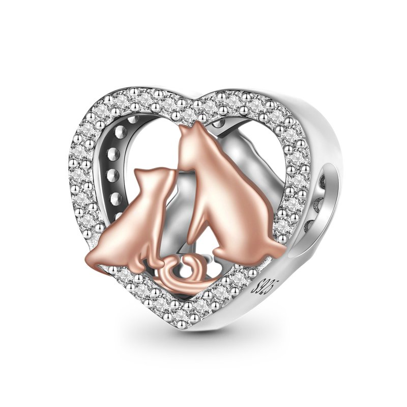 Gnoce Cat Love Heart Charm_1
