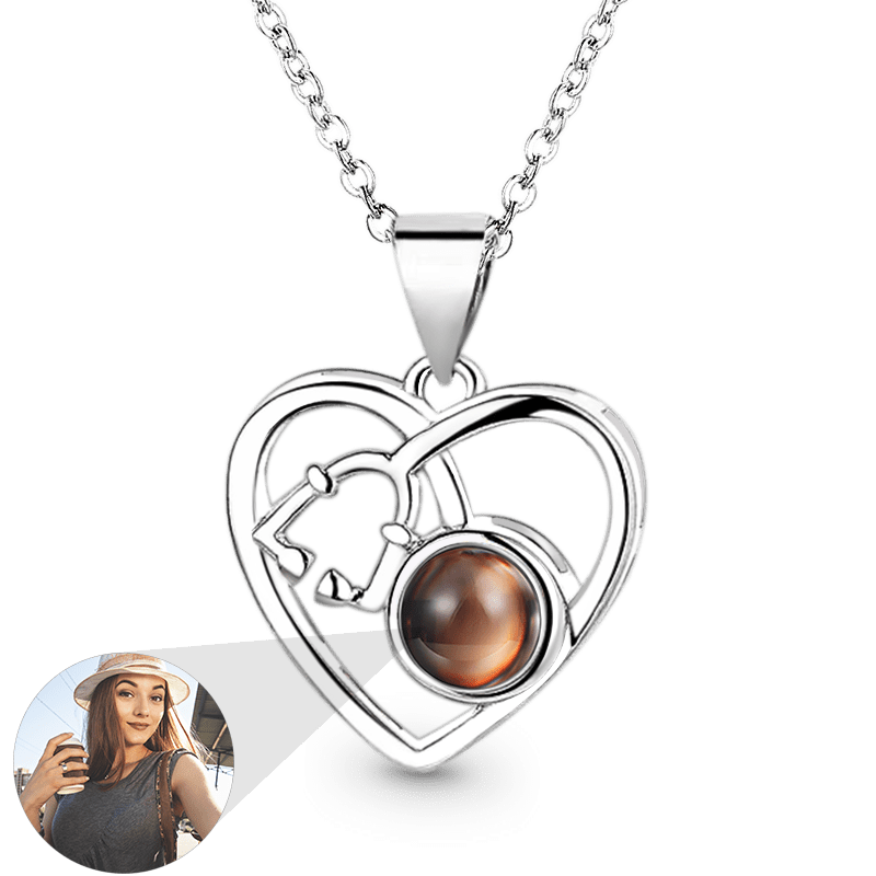 Gnoce Projection Love Heart Stethoscope Pendant Necklace_1