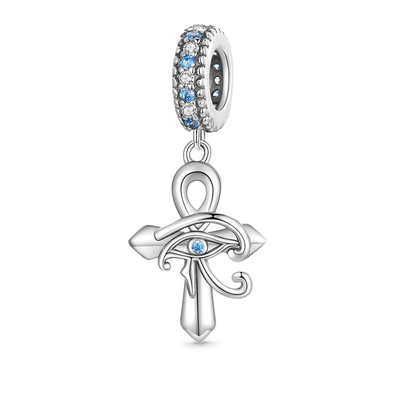 Gnoce Eye of Horus Cross Pendant Dangle Charm_1