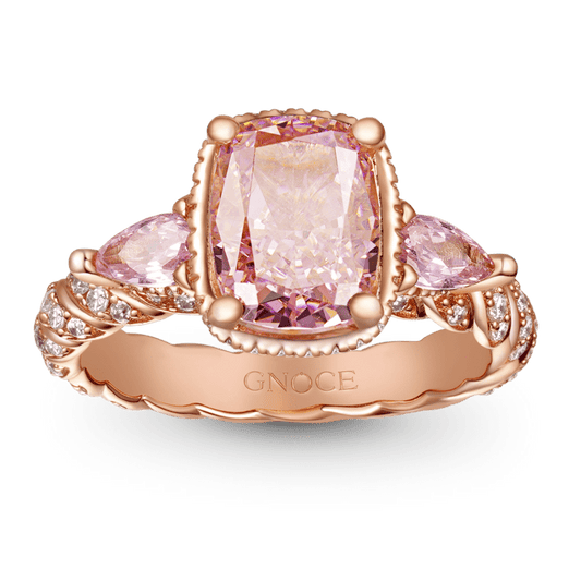 Gnoce Pink Square-cut Promise Ring_1
