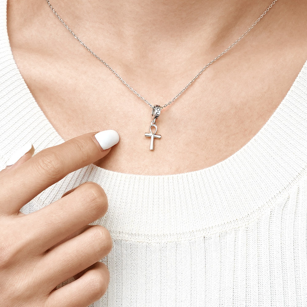 Gnoce Egyptian Ankh Cross Pendant Dangle Charm_4