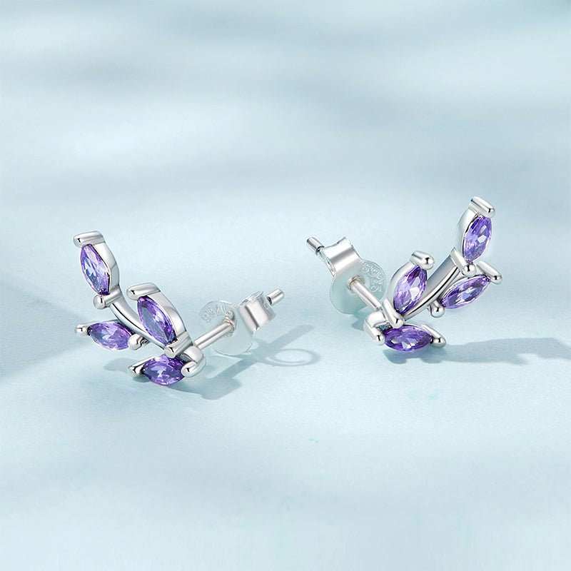 Gnoce Purple Tree Branch Earrings_2