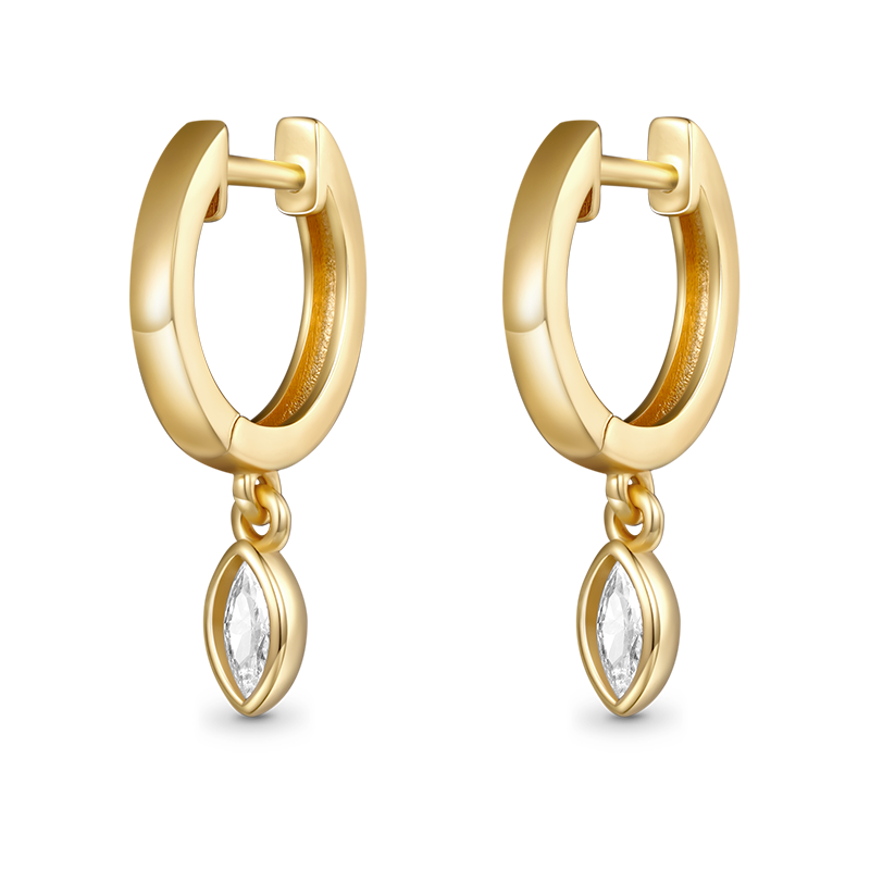 Gnoce Marquise Diamond Drop Earrings_1