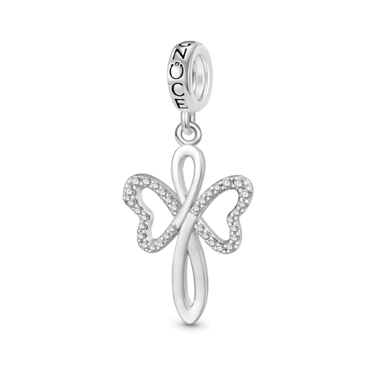 Gnoce Heart Cross Pendant Dangle Charm_1