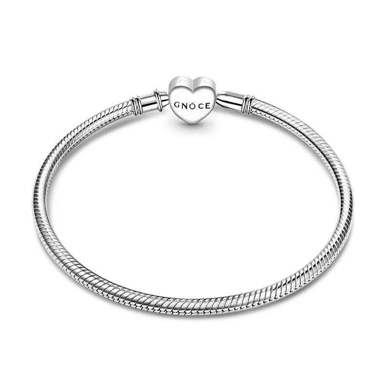 Gnoce Roses Heart Basic Snake Chain Bracelet_2