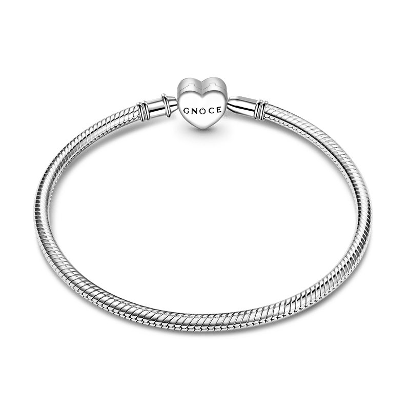 Gnoce Infinite Love Engravable Basic Snake Chain Bracelet_2