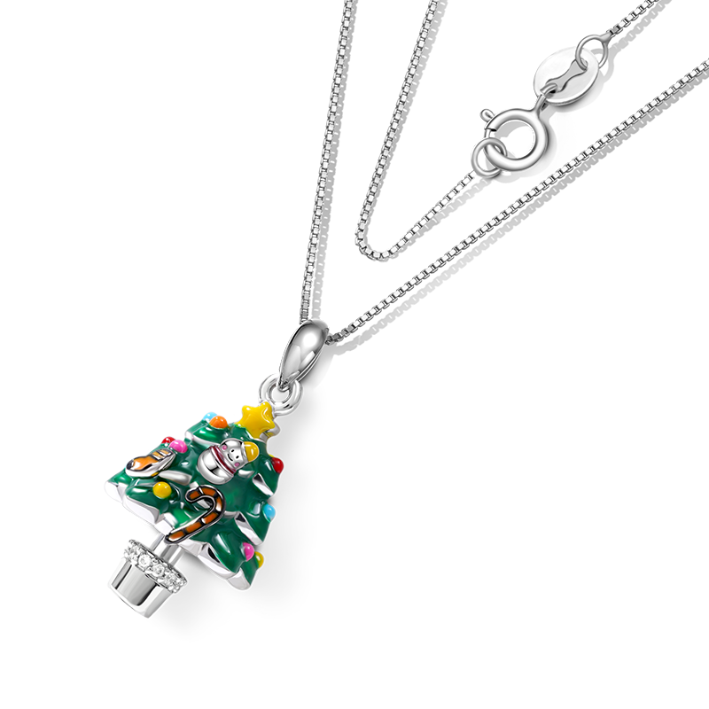 Gnoce Decorated Christmas Tree Necklace_2
