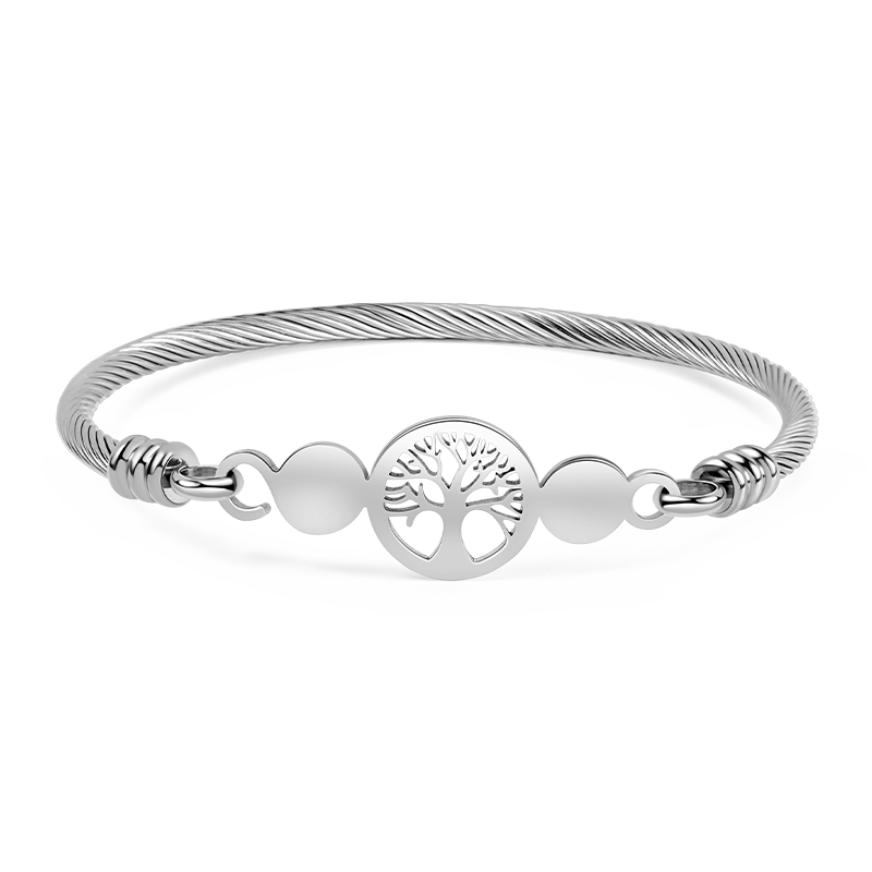 Hallow Lifetree Bracelet Silver Plated_1