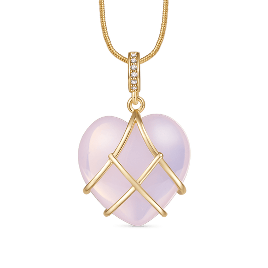 Gnoce Barbie Pink Heart Necklace_1