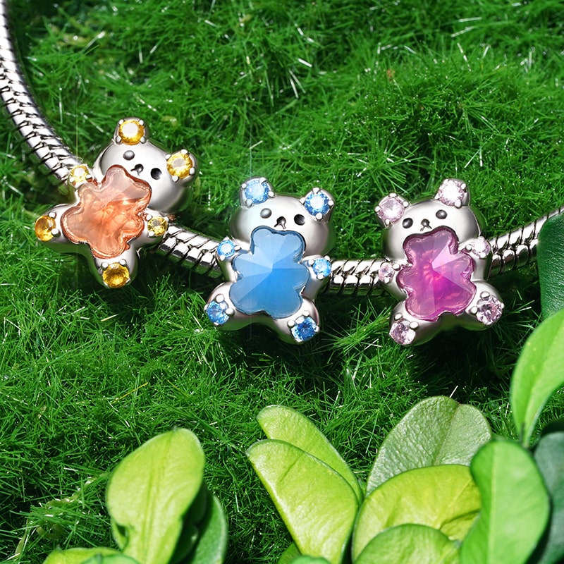 Gnoce Pink Gummy Bear Color-changing Charm_4
