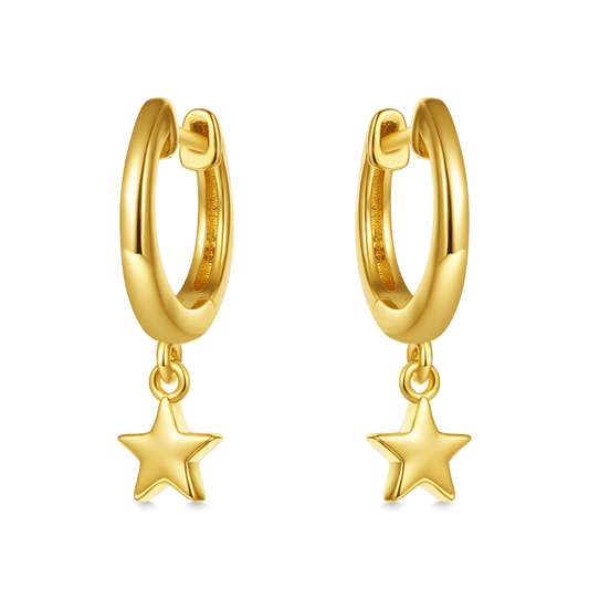 Gnoce Star Dangling Dangle Earrings_1