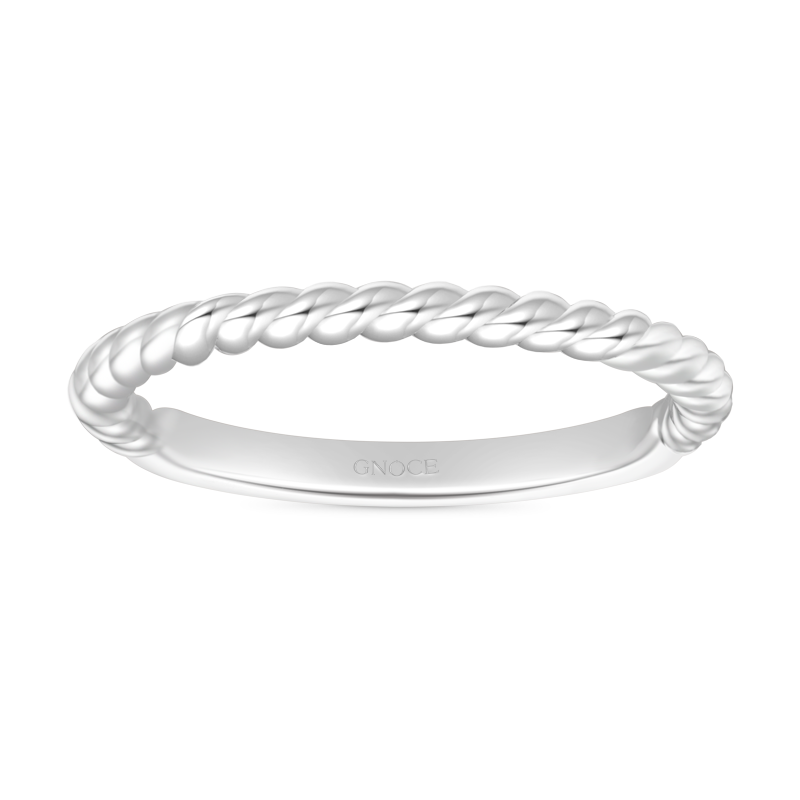 Gnoce Twisted Simple Band Ring_1