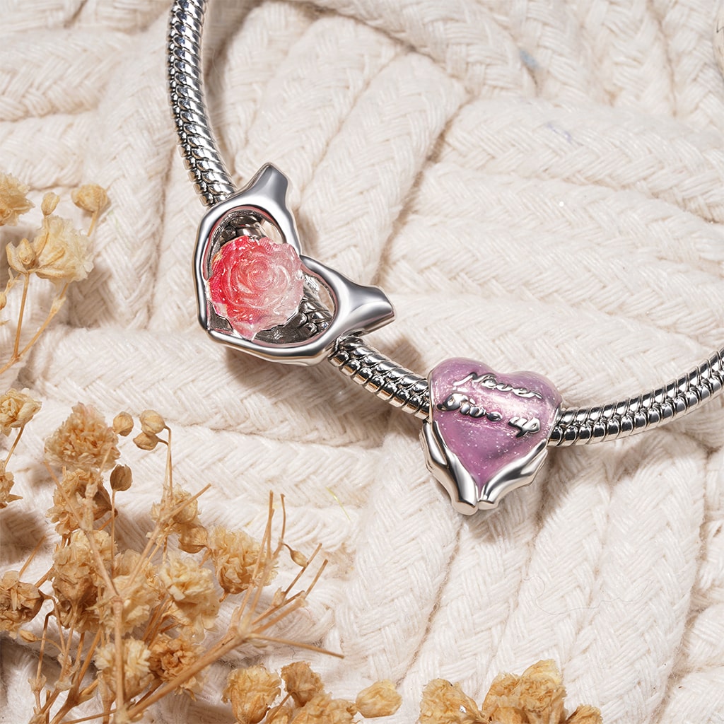 Gnoce "Never Give up" Heart Charm_3