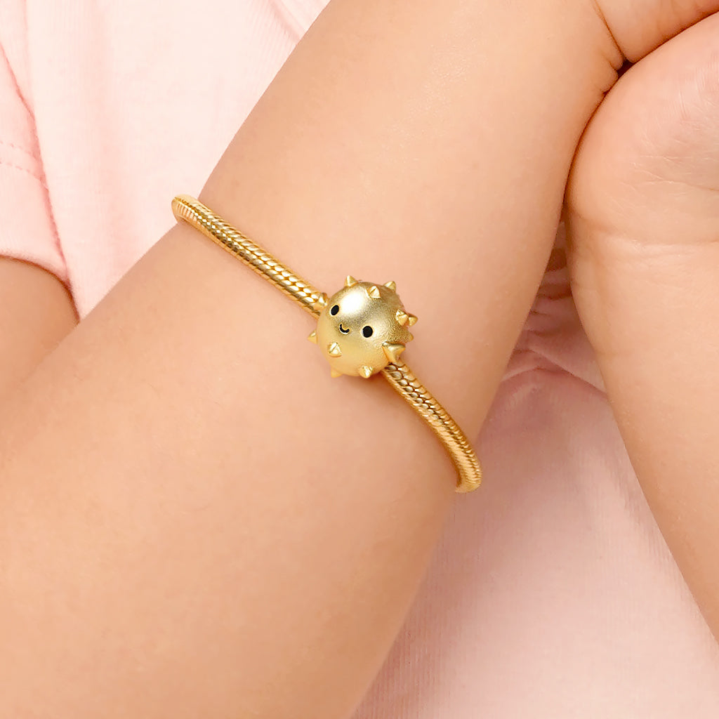 Balloon Fish Charm Bead Sterling Silver 18K Gold Plated_3