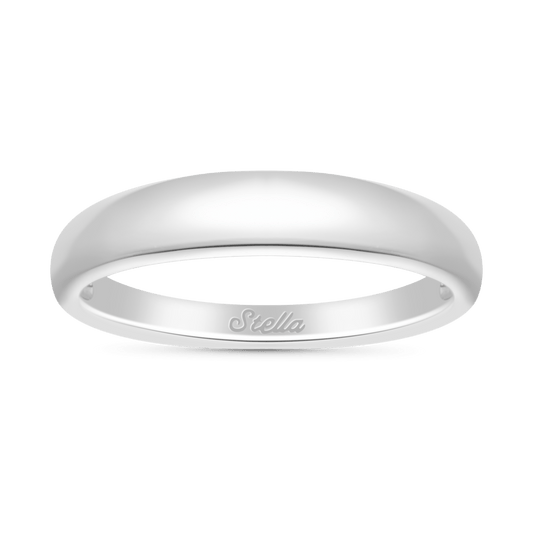 Gnoce Sterling Silver Engravable Plain Ring_1