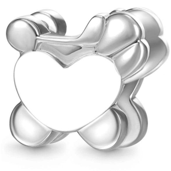 Gnoce Baby Stroller Engravable Charm Platinum-plated Silver Blend