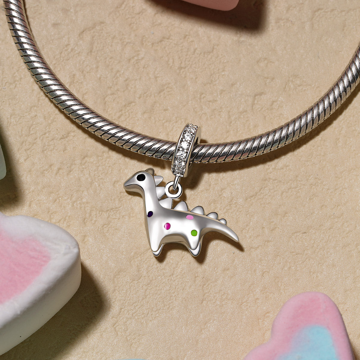 Gnoce Dinosaur Pendant Dangle Charm_2