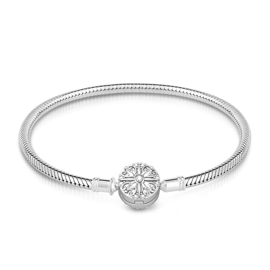 Gnoce Four Leaf Clover Bracelet Platinum-plated Silver Blend_1