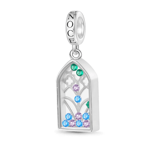 Gnoce Flower Window Pendant Dangle Charm_1