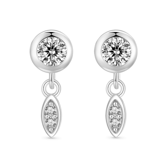 Gnoce Simple Small Tassel Stud Earrings_1