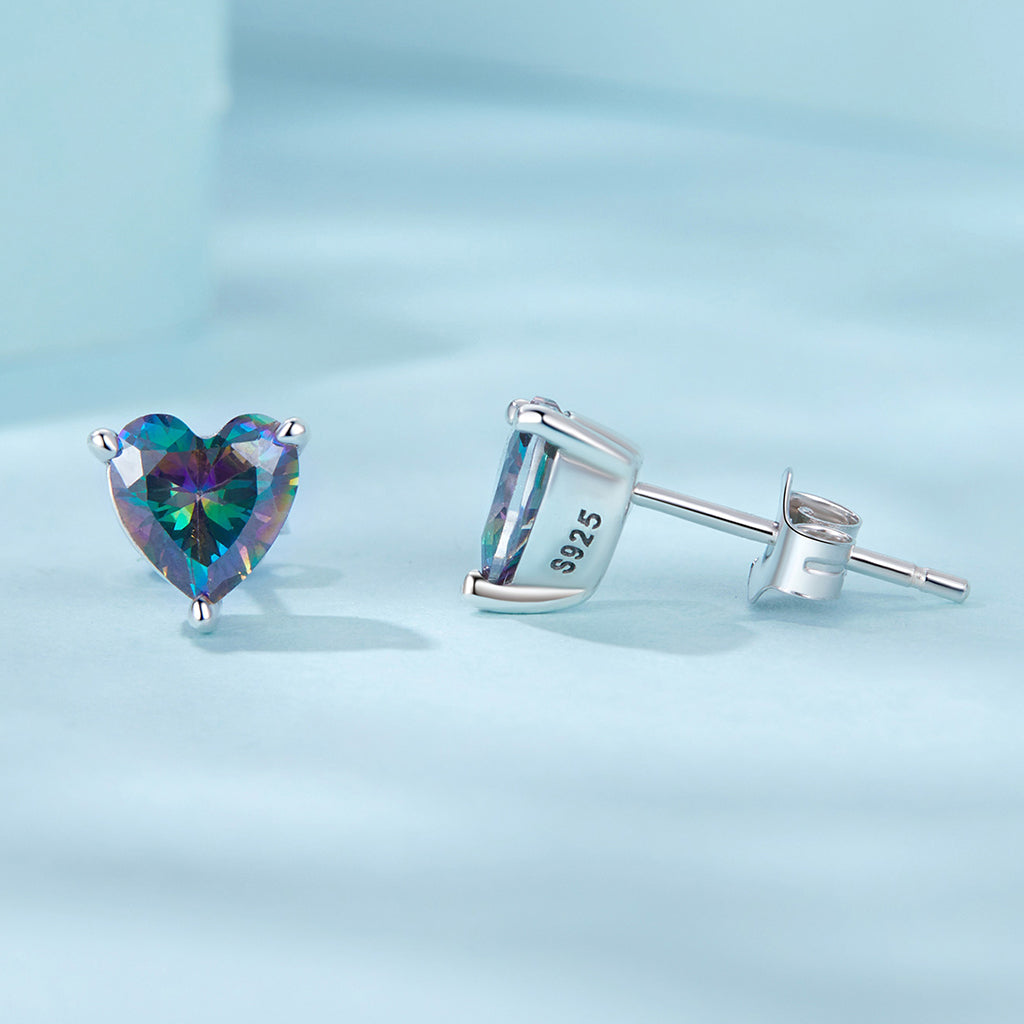 Gnoce Vintage Heart Stud Earrings_2